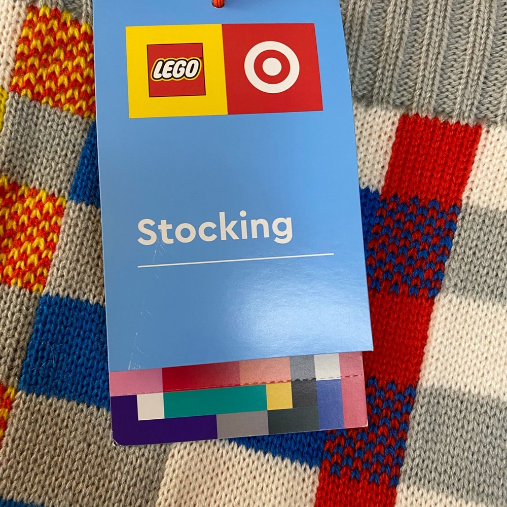 Lego x Target Knit Holiday Christmas Stocking New With Tags 2021 - Picture 3 of 6